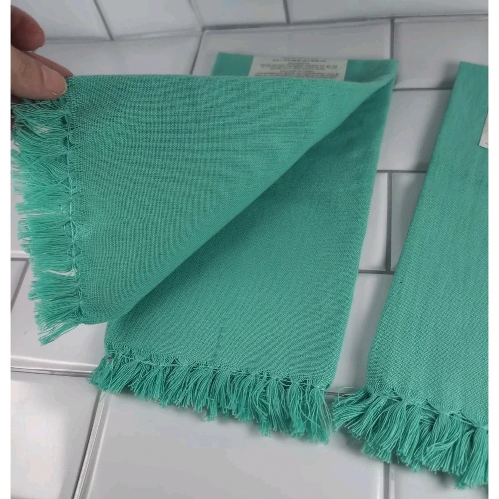 FIESTA Brand 2 Pack Kitchen Towels Teal 19
